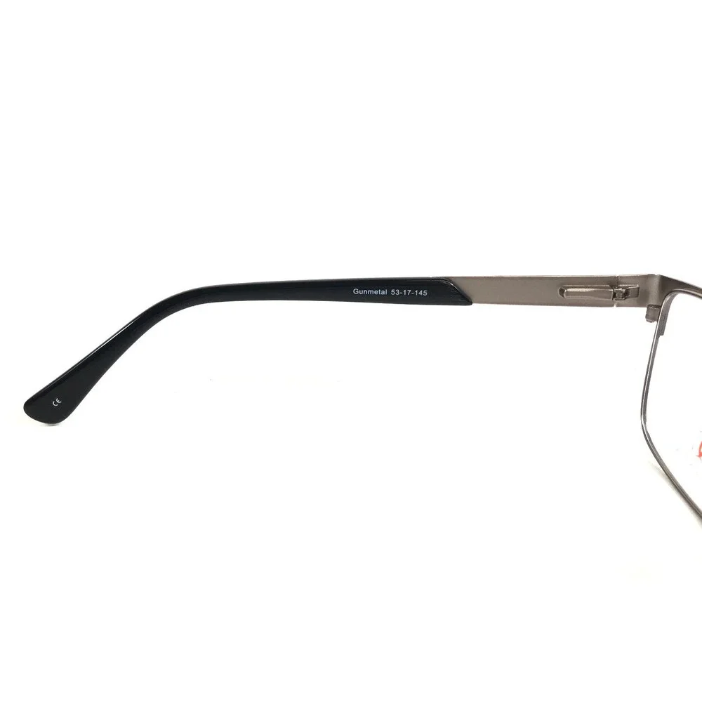 DC Eyeglasses Frames 182 Capri Gunmetal Black Rectangle Full Rim 53-17-145